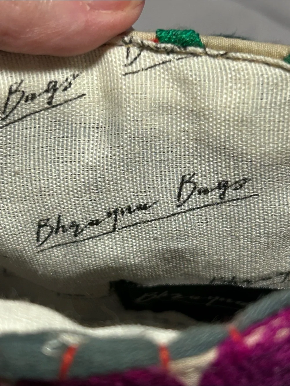 Bhrayna Bags Upcycled Wine Tote Bag Leather Handle